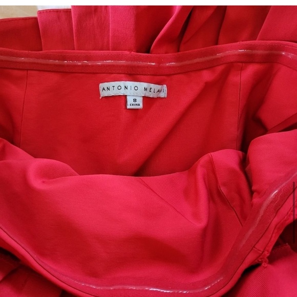 Antonio Melani Red Cocktail Dress size 8 - Picture 10 of 10